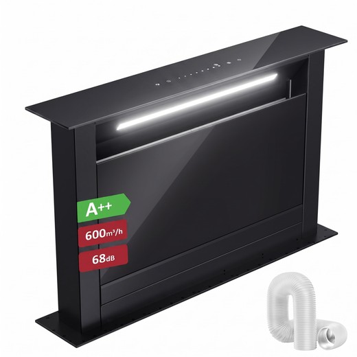 Lavario Deckenhaube A++ 600 m³/h, Downdraft